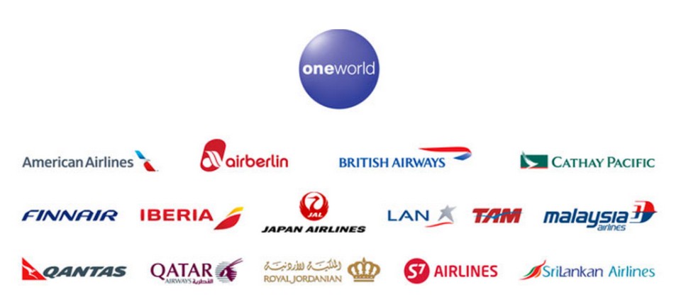 寰宇一家 (Oneworld) 會員列表(圖片來源:翻攝自TripPlus)