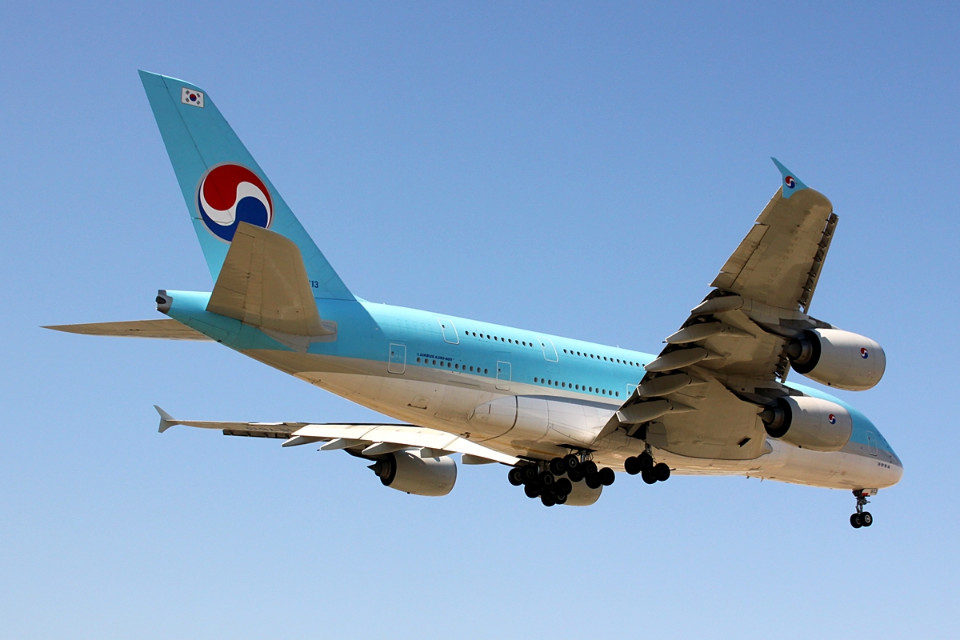 桃園機場將迎來大韓航空的A380客機!