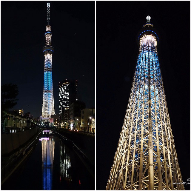 【東京旅遊 夜景】晴空塔.十間橋倒影夜景攝影
