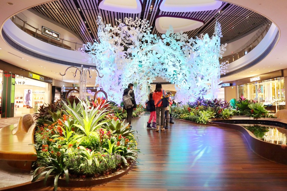 由多種東南亞植物造成的小型花園,吸引許多旅客駐足拍照。