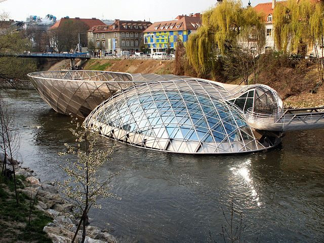 陰陽之美-格拉茲木耳島 Murinsel Graz