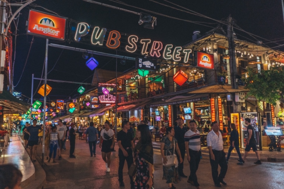 柬埔寨 暹粒 夜市 酒吧街 PUB STREET