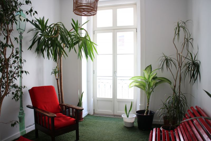 Living Lounge Hostel二樓的休憩廳。(照片提供:Jenna)
