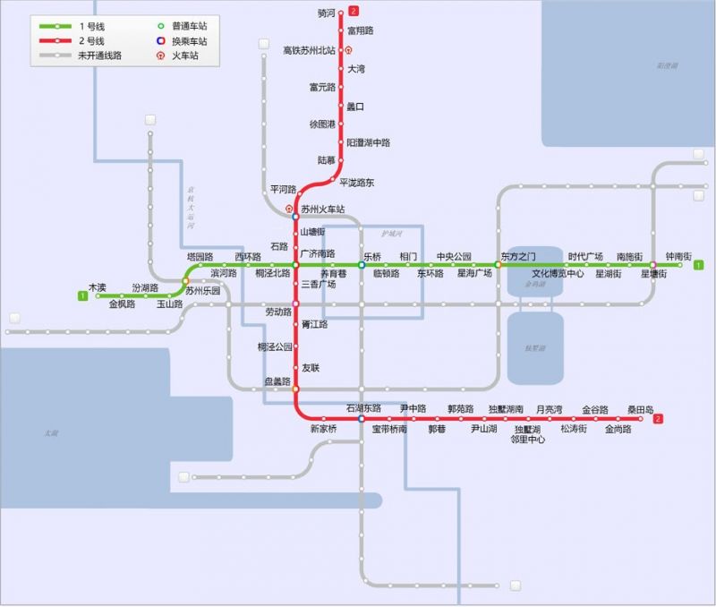 苏州地路线(图:苏州轨道交通官网)