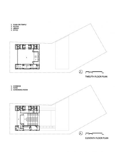 十一層及十二層平面圖；圖片提供：黃明威建築師事務所