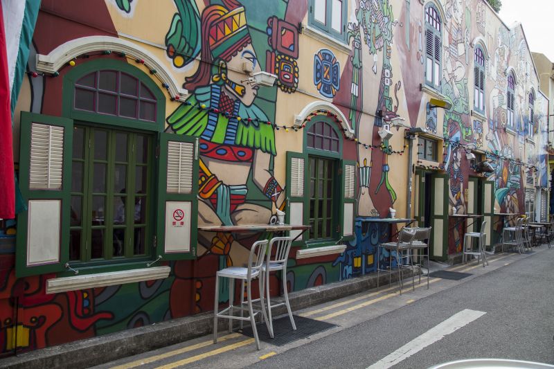 新加坡充滿設計與色彩的哈芝巷；蘇琨峰攝