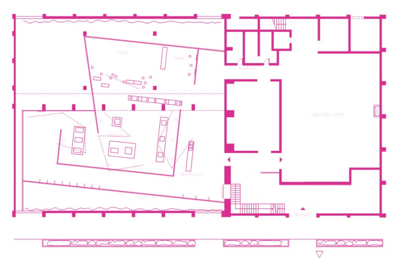 展場平面圖；圖片提供：寬和建築師事務所