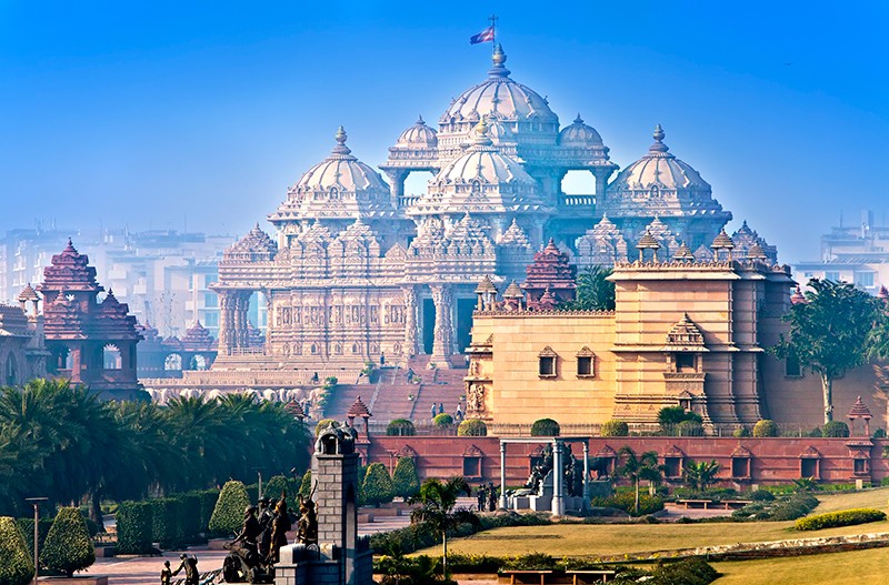 新德里市內阿克薩達姆神廟。圖片來源：123RF