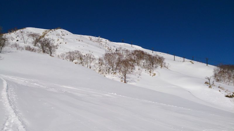 筍山山頂，因為雪況關係沒有開放。(photo by 阿福)