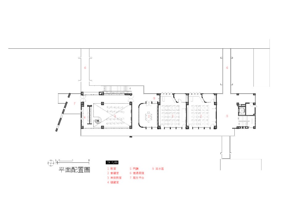 三層配置圖；圖片提供：繼光工務所+賴人碩建築師事務所