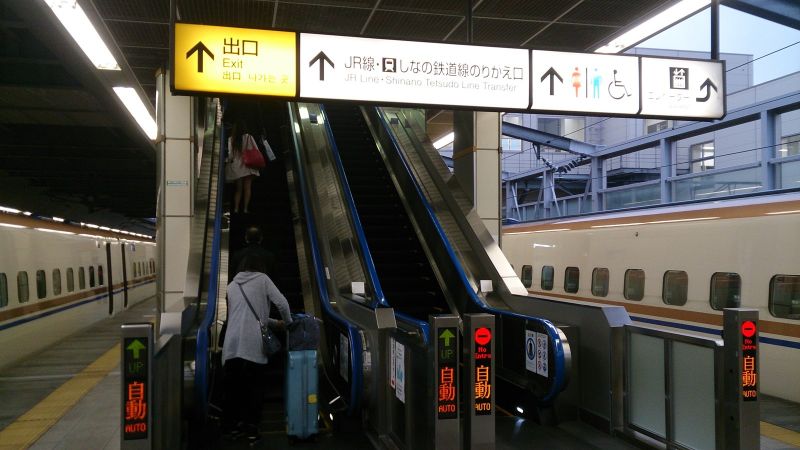 抵達長野站。(photo by 阿福)