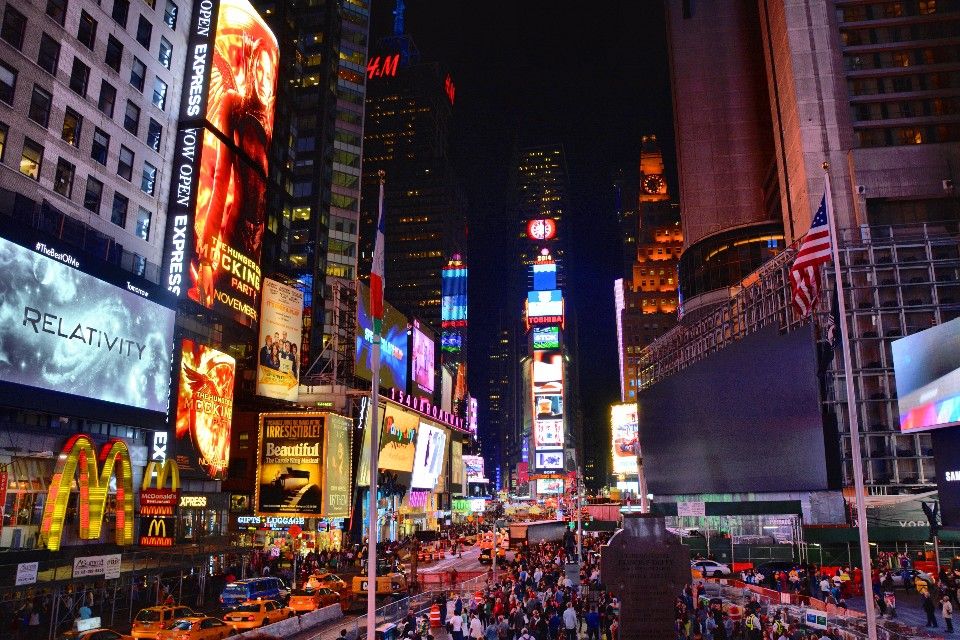 在紐約時代廣場跨年，是許多人的夢想（圖片來源：123RF）