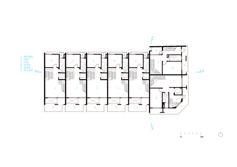 二層平面圖;圖片提供:沈庭增建築師事務所