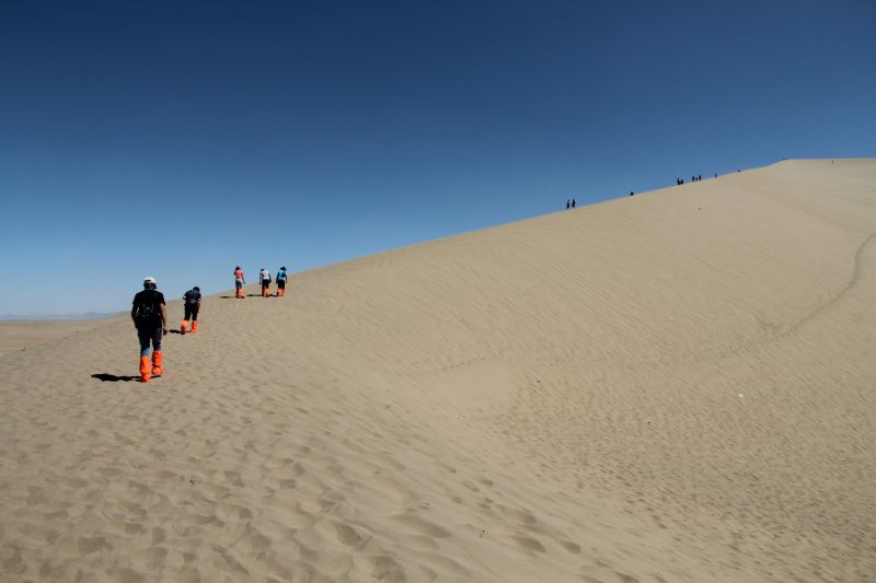 爬上這座沙丘