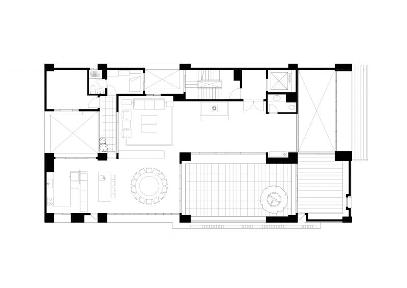 二層平面圖;圖面提供:張景堯建築師事務所
