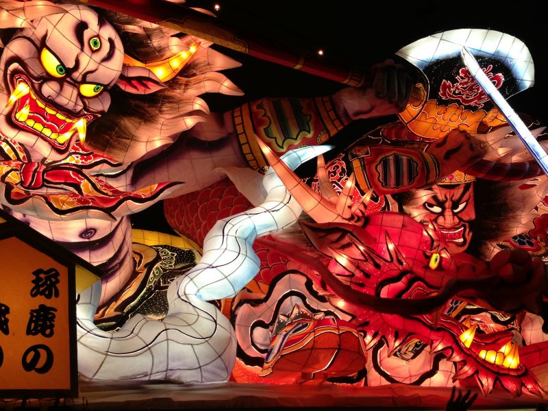 青森睡魔季結合了百年工藝與歷史傳承,是日本人票選最想去的夏日祭典(圖片來源:Flickr CC授權作者Rita LEE)