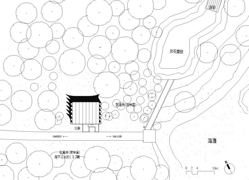 公廁位置圖；圖面提供：里埕設計工坊