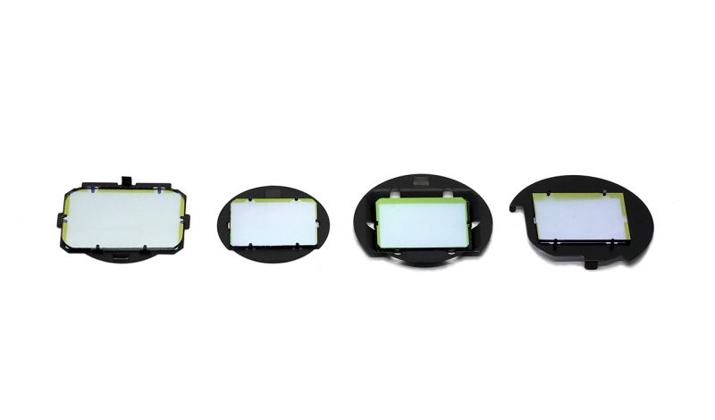 Clip Filter 內置型濾鏡新產品(由左至右):SONY A7/A9、Fujifilm APS-C、SONY APS-C、PENTAX APS-C
