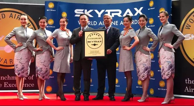 海南航空第七次蟬聯SKYTRAX五星航空公司殊榮（圖片由海南航空提供）