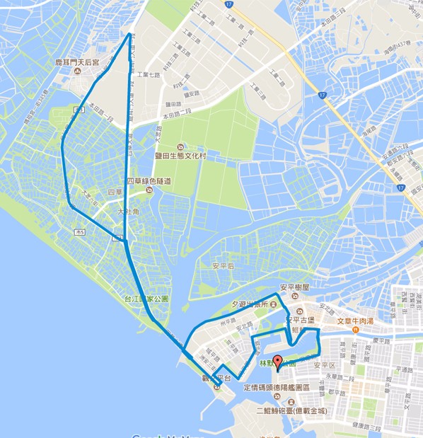 台南場路線(翻攝自活動官網)
