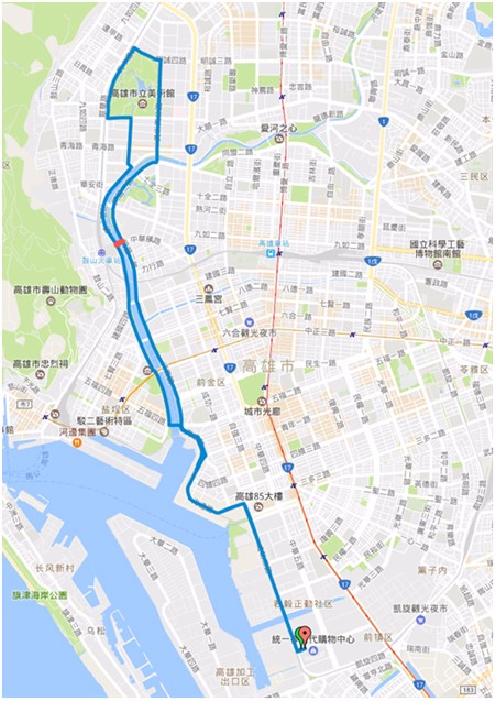 高雄場路線(翻攝自活動官網)
