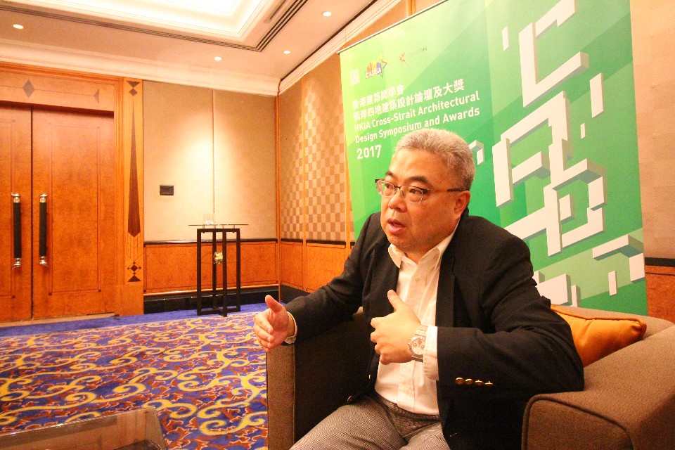 香港建築師學會會長陳沐文建築師;攝影/吳宜晏