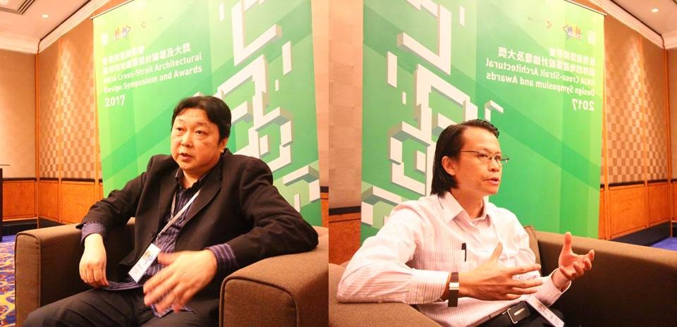 專訪龔維敏(左)+陳雄(右):兩岸四地建築交流對於大陸地區建築發展的影響及借鏡;攝影/吳宜晏
