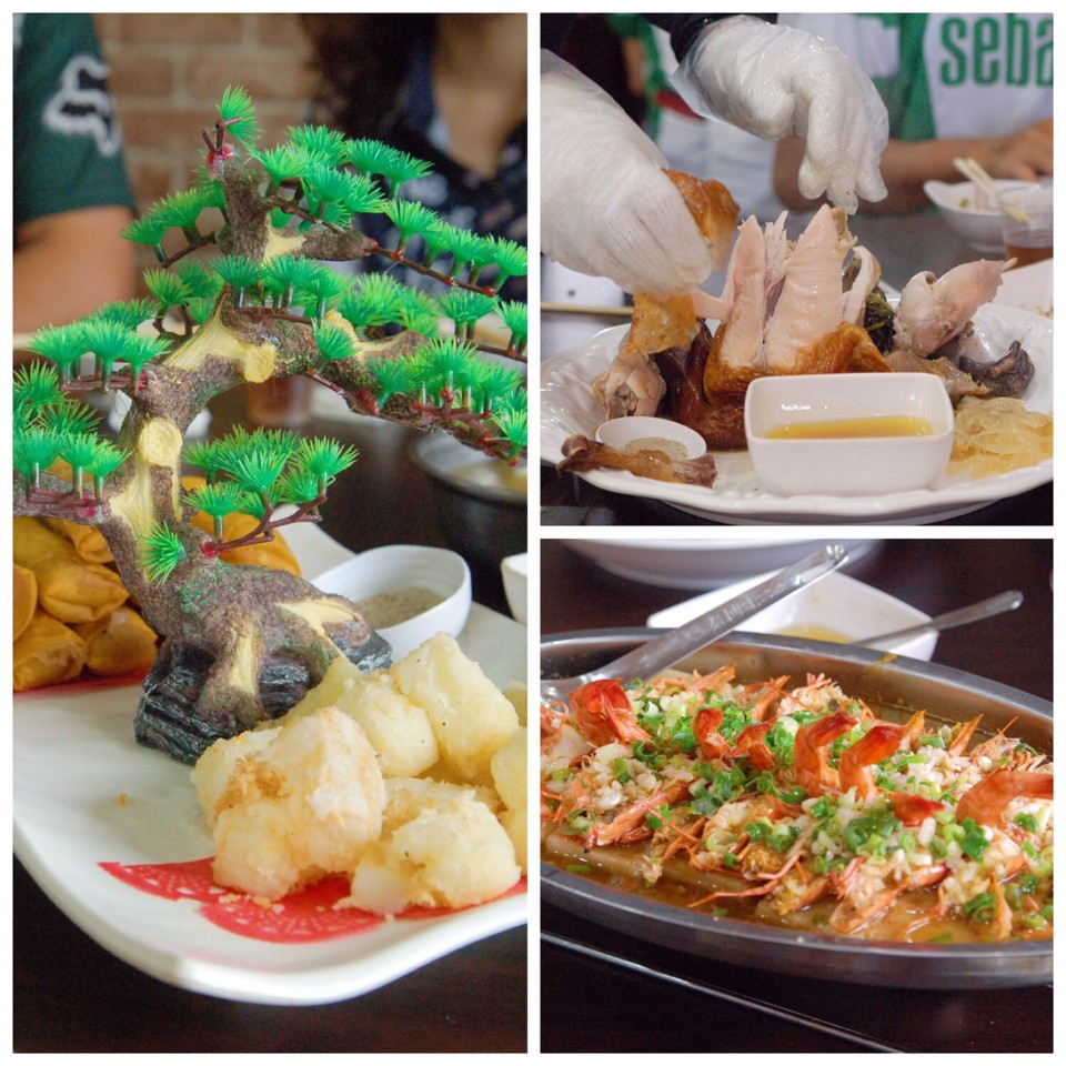 冬瓜山甕缸雞餐廳,除了全雞外,更有宜蘭名產糕渣、鮮蝦等料理。(photo by 百穗)