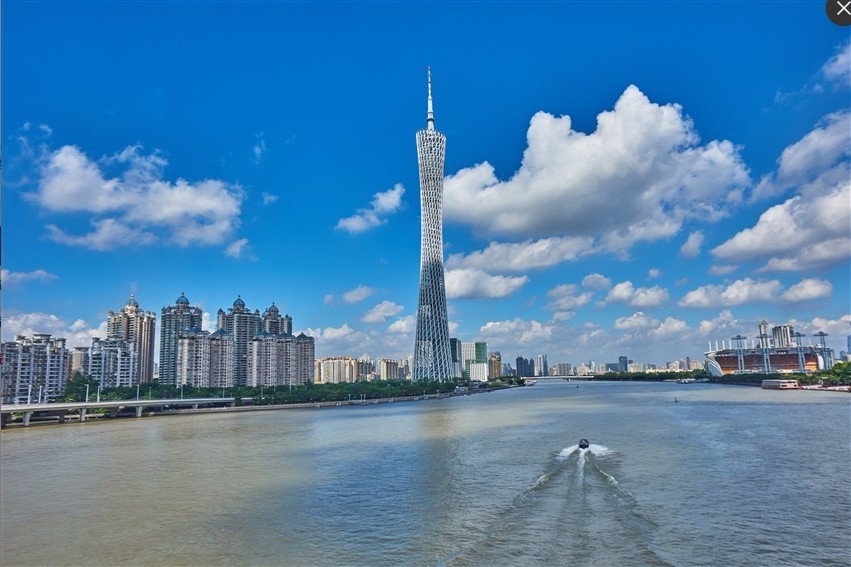 廣州塔又稱廣州新電視塔，昵稱小蠻腰，是廣州的標誌建築。(圖：欣傳媒)