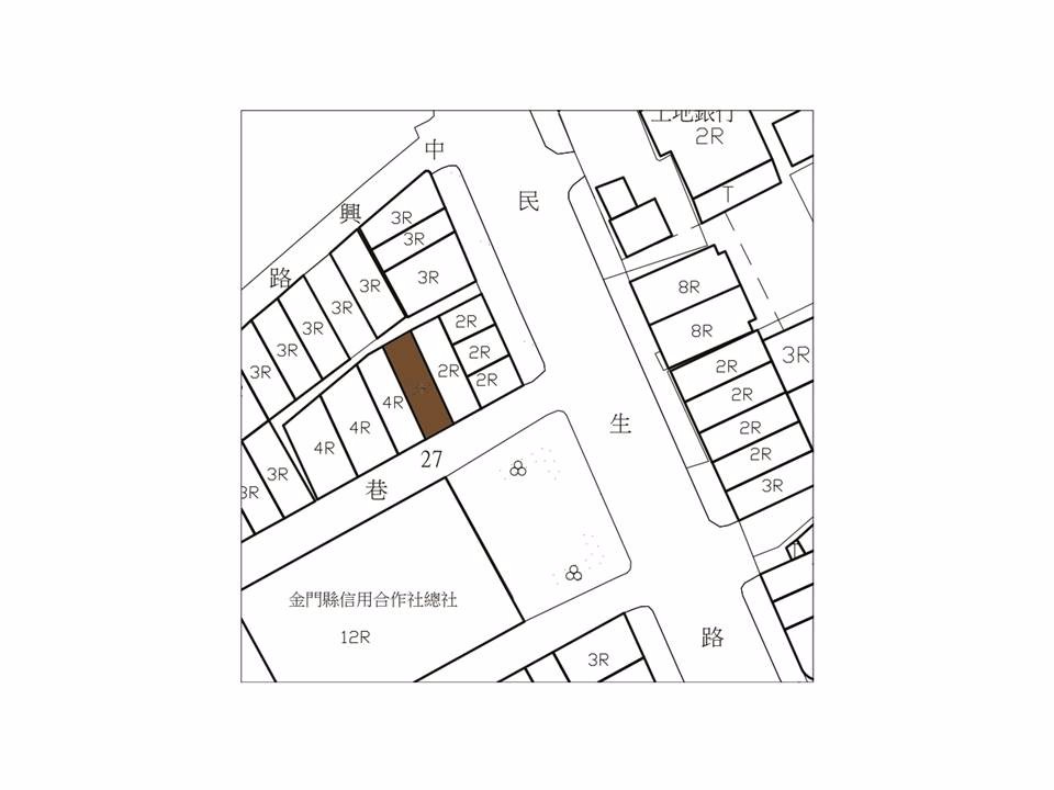 書店位置圖;圖片提供:里埕設計工坊