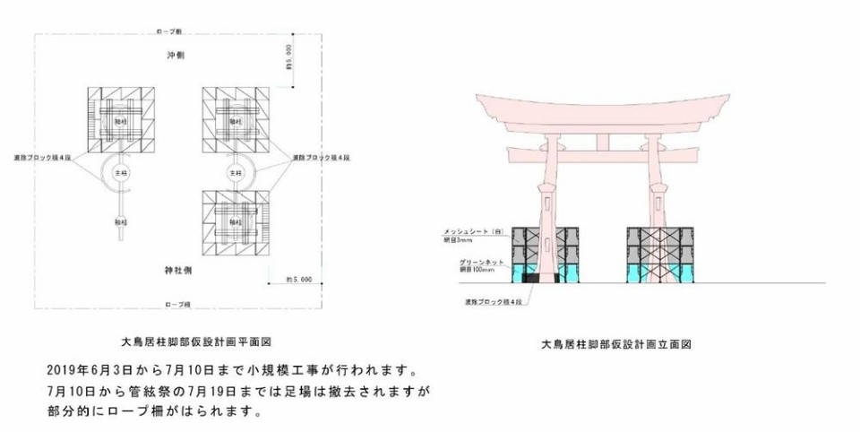 再見了 海上鳥居 日本國寶級世界遺產 嚴島神社大鳥居 19年6月起進入封閉整修期 欣傳媒