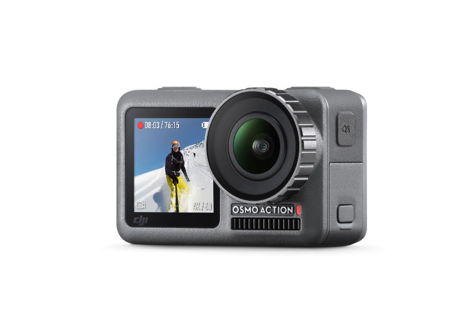 DJI 發表Osmo Action 全新運動相機具有前後雙彩色螢幕及創新電子增穩