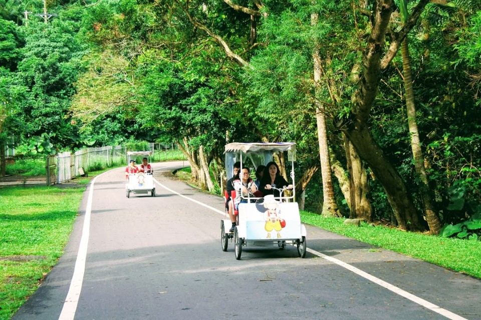 【旅遊】宜蘭「梅花湖」騎單車環湖趣，發現魯夫「惡魔果實」、吳