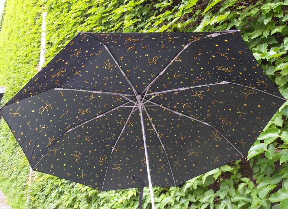 【生活】德國boy傘「都市印象傘-靜謐星空」三折傘，抗UV、