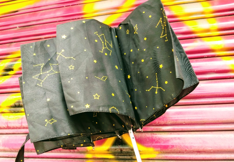 【生活】德國boy傘「都市印象傘-靜謐星空」三折傘，抗UV、