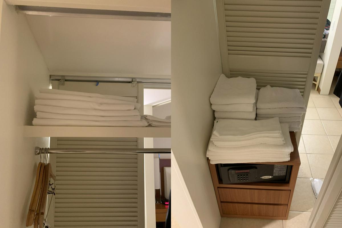 日航酒店也貼心準備了毛巾、被套及床單，只是得辛苦一下自己替換