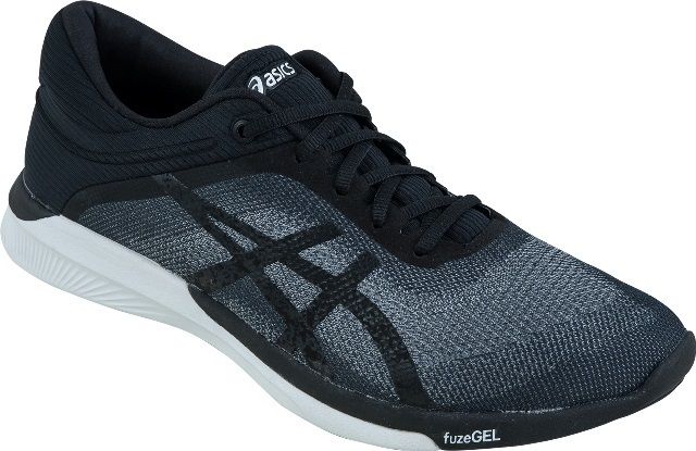 ASICS 2月全新推出fuzeX RUSH 鞋款(黑色主打款)型號T768N-9690(Asics提供)