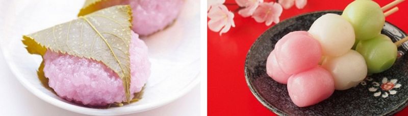 櫻花麻糬（左）櫻花糰子（右）圖片來源：樂吃購提供