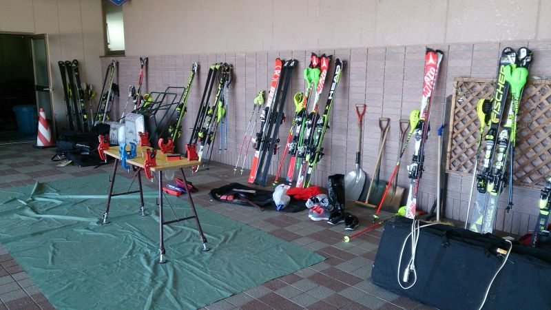 每一副都是很棒的競速用ski。(photo by 阿福)