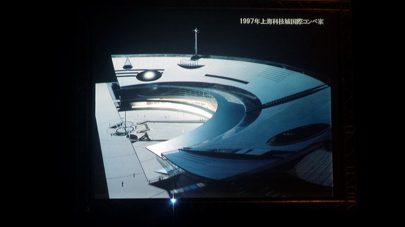 1997吉野與團隊一同參與上海科技館的競圖模型；攝影：王進坤