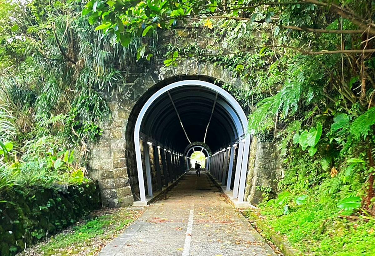 騎單車穿隧道追火車 瑞猴自行車道秋遊趣