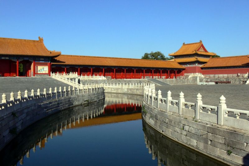 紫禁城內的河不光只是裝飾,其實都是建築者排水系統的大智慧!! (內金河,圖片來源維基百科)