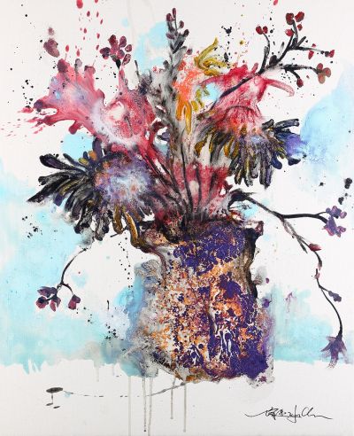 堉泉 Yu Chuan, 花卉系列；圖片提供/穎川畫廊