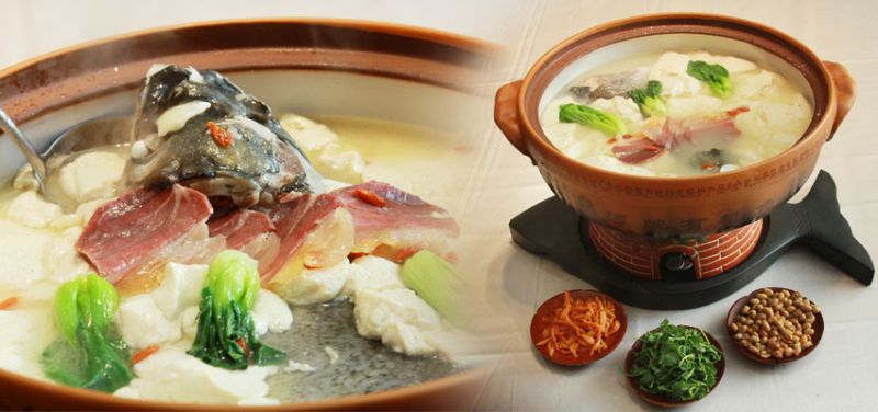 魚頭王，以當地新鮮的魚頭加上火腿、豆腐等配料，精心熬煮的魚湯鮮味美。(圖片來源:安徽繁體官網)