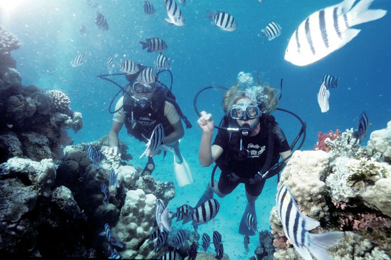 深潛，是喜愛冒險的人不可錯過的村外活動。（圖片來源：Club Med提供）