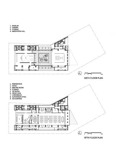五層及六層平面圖；圖片提供：黃明威建築師事務所
