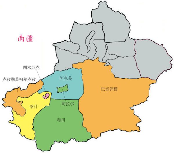 南疆地圖(圖：螞峰窩)
