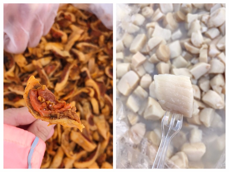 Q軟的海鞘，與鮮美多汁的干貝，吃海鮮補給也太幸福！(photo by 百穗)