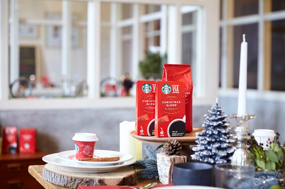 「Starbucks At home耶誕居家星體驗」展 。(統一星巴克提供)