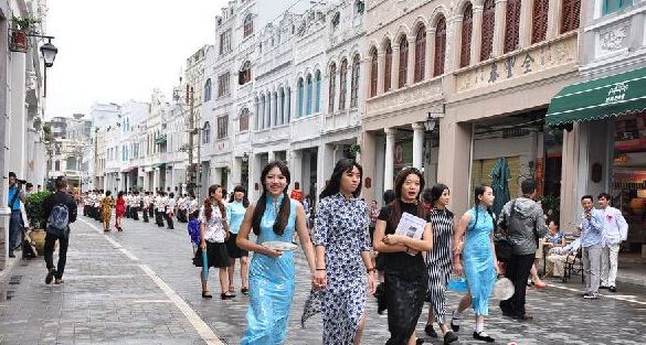 騎樓老街(圖片來源─海南省旅遊局)